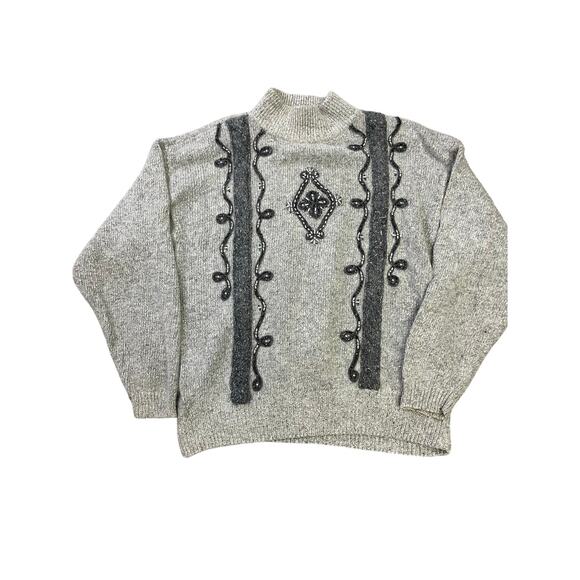 Santori Sweaters - 🌟3 for $35🌟 Santorini by Diffusion Vintage Silk/Angora‎ Beaded Sweater, Size M